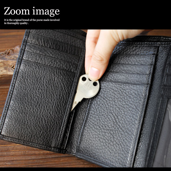 3つ折り財布 レザーウォレット メンズ/レディース/ユニセックス 本革